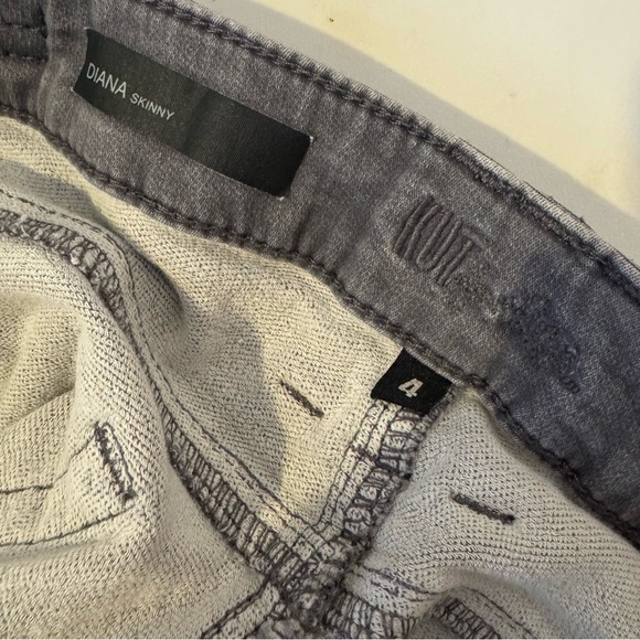 KUT From The Kloth Diana skinny gray denim jeans size 4 - Picture 5 of 6